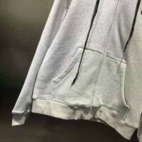 Prada Women Oversized Studded Hoodie-Silver (1)