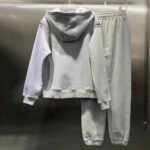 Prada Women Oversized Studded Hoodie-Silver – Image 3