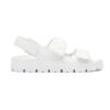 Prada Women Padded Nappa Leather Sandals-White