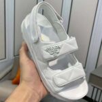 Prada Women Padded Nappa Leather Sandals-White - Bild 8