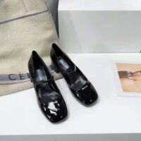 Prada Women Patent Leather Pumps in 45mm Heel Height-Black (1)