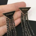 Prada Women Prada Symbole Drop Earrings-Black - Bild 6