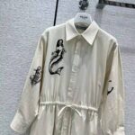 Prada Women Printed Canvas Dress is Decorated with Motifs Made - Image 3