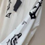 Prada Women Printed Cotton T-shirt with the Lettering Logo-White – Image 8
