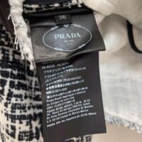 Prada Women Printed Fabric and Re-Nylon Jacket-Black (1)