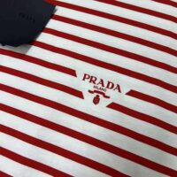 Prada Women Printed Interlock T-shirt-Red (1)