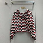 Prada Women Printed Jersey Hoodie-Red – Image 3