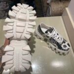 Prada Women Printed Nylon Sneakers-Black - Image 10