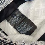 Prada Women Printed Tweed Miniskirt-Black – Image 10