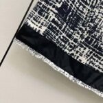 Prada Women Printed Tweed Miniskirt-Black – Image 9