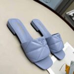 Prada Women Quilted Nappa Leather Sabots-Blue - Imagen 2