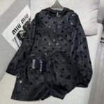 Prada Women Re-Nylon Embroidered Jacket-Black - Bild 2