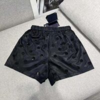 Prada Women Re-Nylon Sequin Shorts-Black (1)