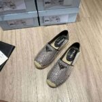 Prada Women Satin Espadrilles with Crystals-Black – Bild 4