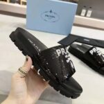 Prada Women Sequin Slides with Rubber Lug Sole are Covered All Over with Embroidered Sequins – Bild 8