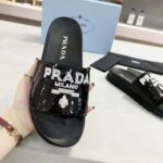 Prada Women Sequin Slides with Rubber Lug Sole are Covered All Over with Embroidered Sequins – Bild 7