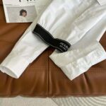 Prada Women Stretch Poplin Shirt with a Hybrid Design Reinvents - immagine 8