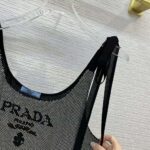 Prada Women Studded Chiffon Dress with a Fluid Silhouette – Bild 8