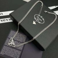 Prada Women Symbole Necklace-Black (1)