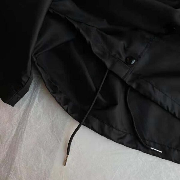 Prada Women Technical Silk Shirt-Black (9)