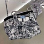 Prada Women Tweed Dress with a Sleek Contemporary Silhouette and Innovative Re-Nylon - immagine 6