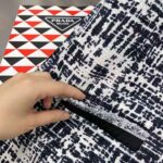 Prada Women Tweed Dress with a Sleek Contemporary Silhouette and Innovative Re-Nylon - immagine 8