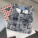 Prada Women Tweed Dress with a Sleek Contemporary Silhouette and Innovative Re-Nylon - immagine 5