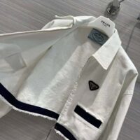 Prada Women Typical Selvedge Denim Jacket-White (1)