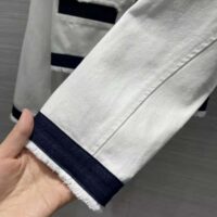 Prada Women Typical Selvedge Denim Jacket-White (1)
