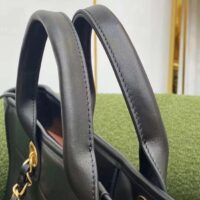 Chanel Women CC Large Shopping Bag Calfskin Aged Gold-Tone Metal Black (12)