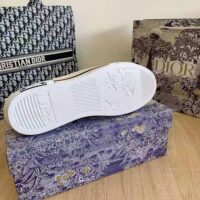 Dior Men B23 Low-Top Sneaker White and Black Dior Oblique Canvas (1)