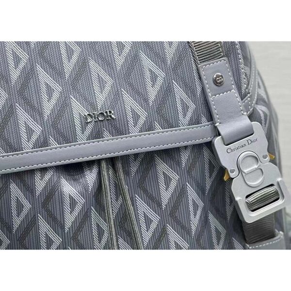 Dior Unisex CD Hit The Road Backpack Dior Gray CD Diamond Canvas (13)