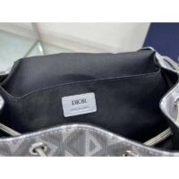 Dior Unisex CD Hit The Road Backpack Dior Gray CD Diamond Canvas (10)