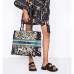 Dior Unisex CD Large Book Tote Blue Multicolor D-Constellation Embroidery - Image 11