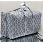 Dior Unisex CD Lingot 50 Duffle Bag Gray CD Diamond Canvas - Imagen 4