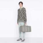 Dior Unisex CD Lingot 50 Duffle Bag Gray CD Diamond Canvas - Imagen 11