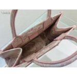 Dior Unisex CD Small Book Tote Fluorescent Pink Toile De Jouy Transparent Canvas - Image 7