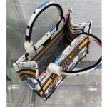 Dior Unisex CD Small Dior Book Tote Latte Dior Ciel De Rêve Embroidery - Image 8