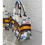 Dior Unisex CD Small Dior Book Tote Latte Dior Ciel De Rêve Embroidery - Image 6