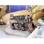 Dior Unisex CD Small Diorcamp Bag Beige Jute Canvas Embroidered Union Motif - Image 8