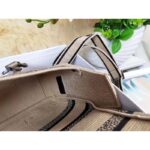 Dior Unisex CD Small Diorcamp Bag Beige Jute Canvas Embroidered Union Motif - Image 10