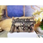 Dior Unisex CD Small Diorcamp Bag Beige Jute Canvas Embroidered Union Motif - Image 3