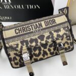Dior Unisex CD Small Diorcamp Bag Beige Multicolor Mizza Embroidery - immagine 2