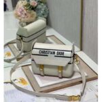 Dior Unisex CD Small Diorcamp Bag White Blue Smooth Calfskin - Bild 2