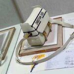 Dior Unisex CD Small Diorcamp Bag White Blue Smooth Calfskin - Bild 5