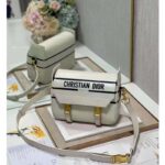 Dior Unisex CD Small Diorcamp Bag White Blue Smooth Calfskin - Bild 7