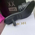 Dior Women CD Dio(r) Evolution Heeled Slide Black Quilted Cannage Calfskin 8 cm Heel – Image 8