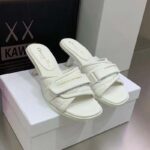 Dior Women CD Dio(r) Evolution Heeled Slide White Quilted Cannage Calfskin 8 cm Heel - Image 3