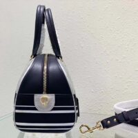 Dior Women CD Medium Vibe Zip Bowling Bag Black Silver Padded Étoile Calfskin (3)