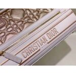 Dior Women CD Medium Vibe Zip Bowling Bag White Padded Étoile Calfskin - Imagen 10